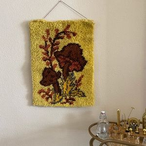 Vintage Latch Hook Wall Art